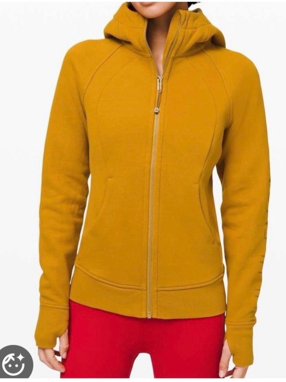 lululemon athletica Mustard Scuba Full-Zip Hooded Sweatshirt